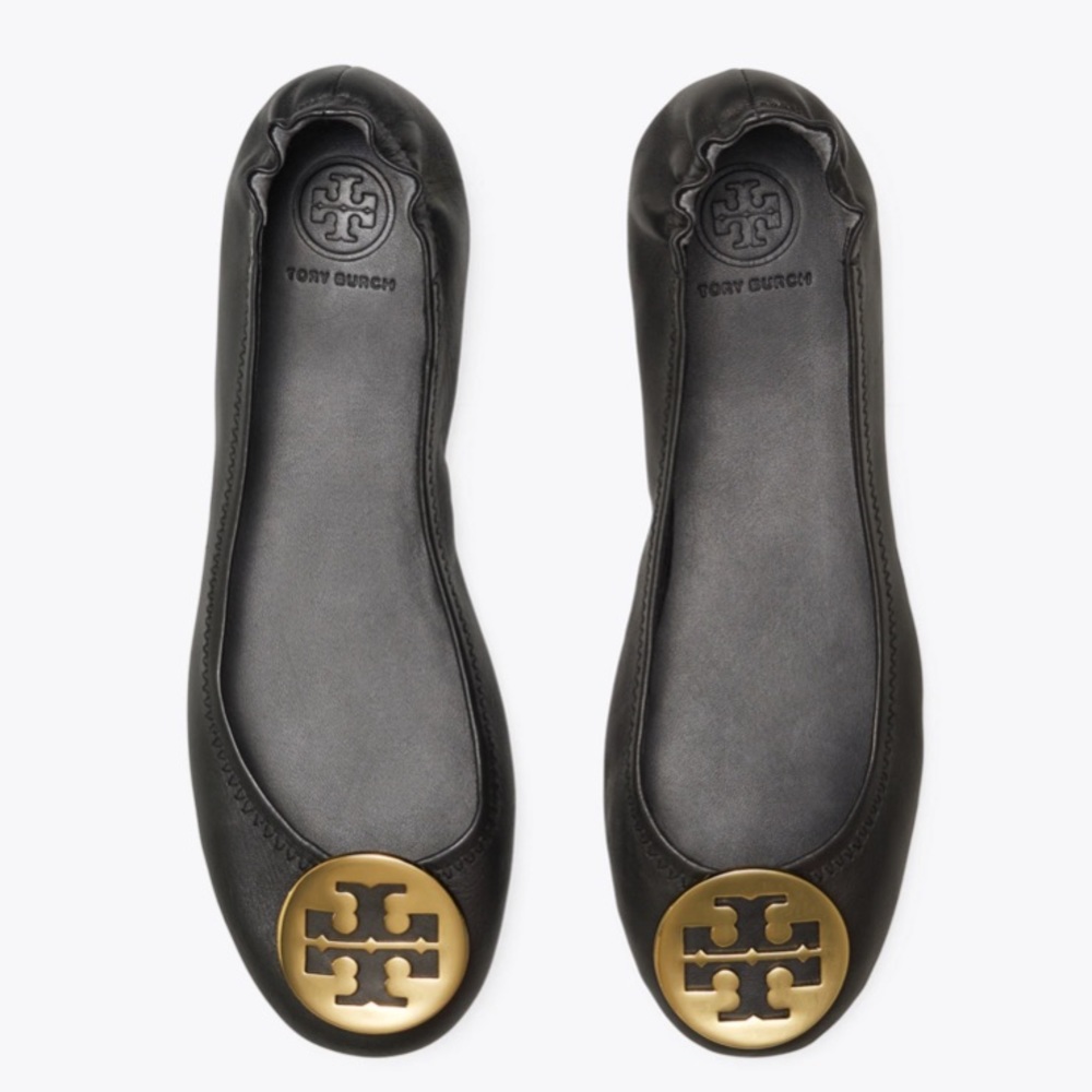 Tory Burch Gold Medallion Flats
